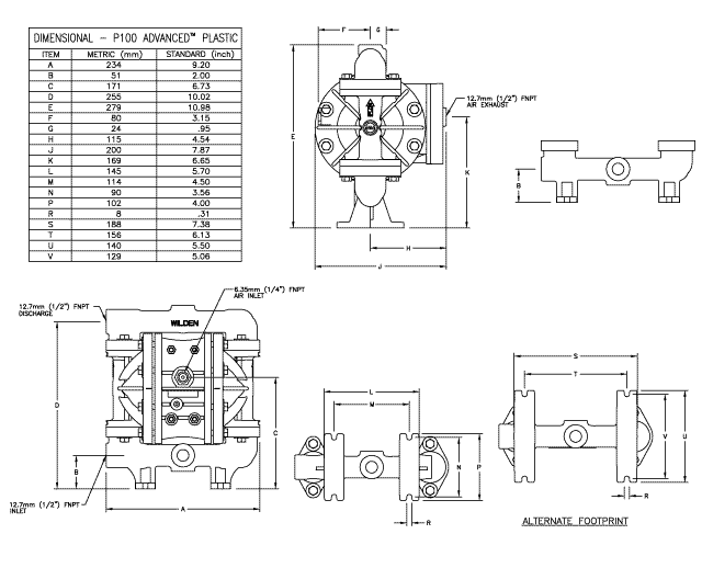 Alquiler de Wilden P100